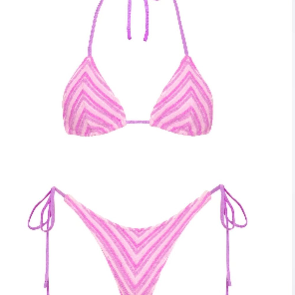 Triangl NWT Vinca Lotus Swimsuit — Medium top, small bottoms